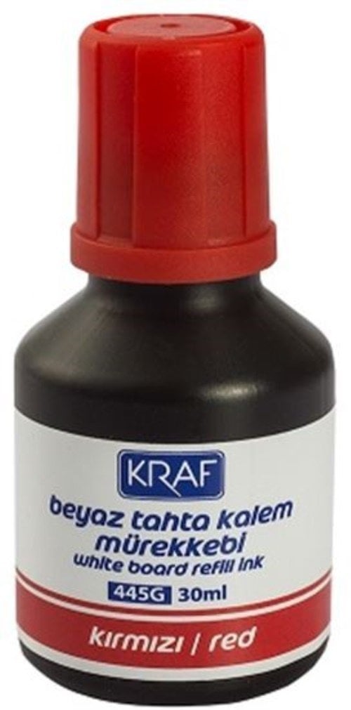 Kraf Tahta Kalemi Mürekkebi 30 ml Kırmızı 445G