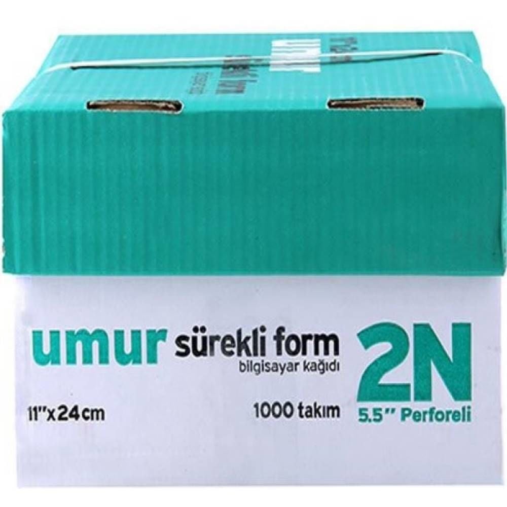 Umur Sürekli Form 11X24 Cm Renkli 2 Nüsha 5.5 Perforeli 1000 Li 30000002