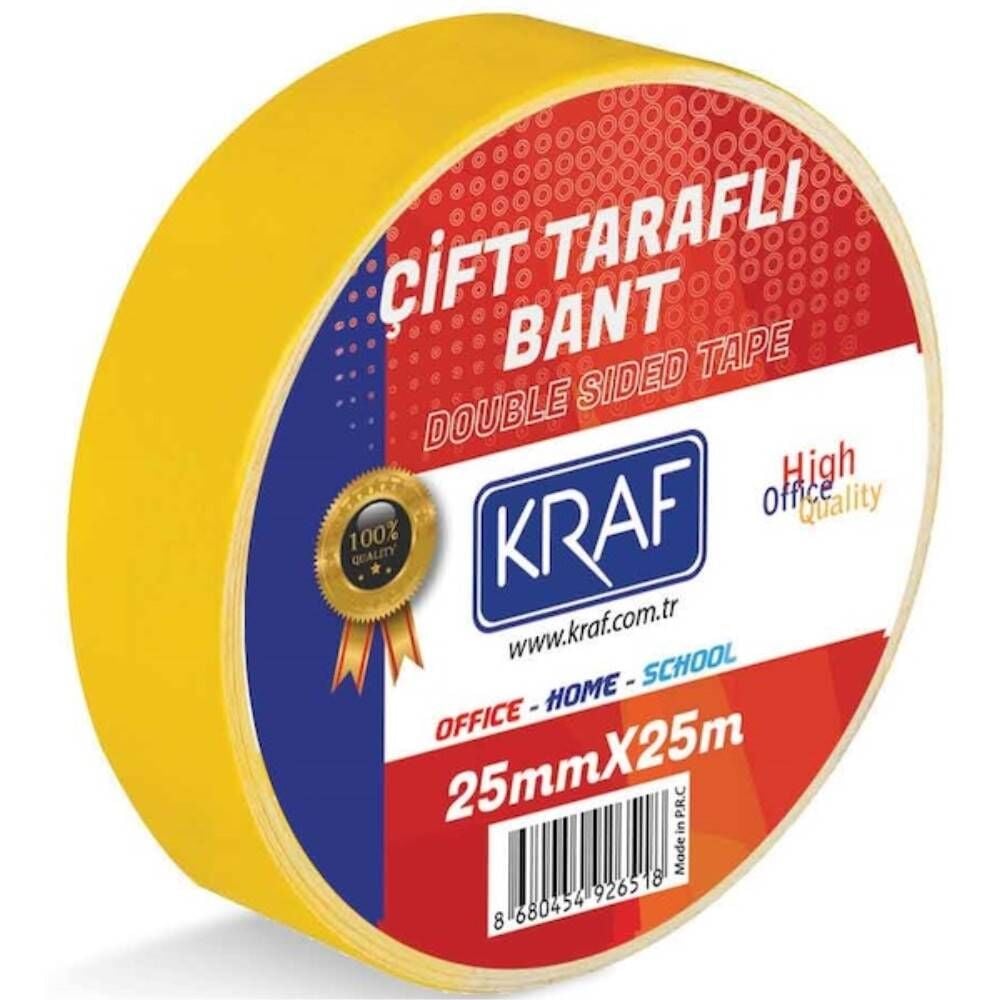 Kraf Çift Taraflı Bant 25Mm X 25M 2525G