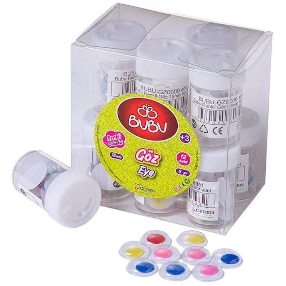 Bu-Bu Oynar Göz Renkli 18 Mm 8Gr Bubu-Gz0009