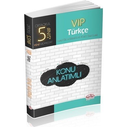 Editör 5.Sınıf Türkçe Konu Anlatımlı Vip