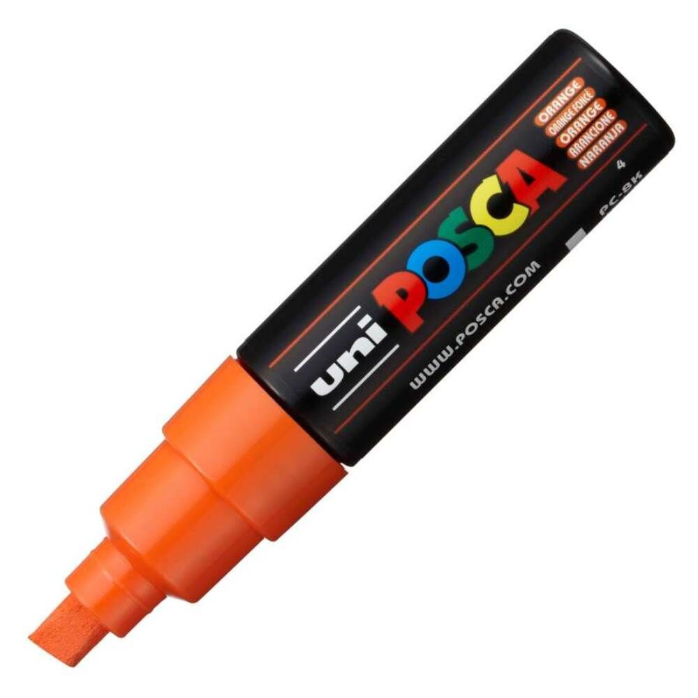 Uniball Posca Boyama Markörü PC-8K 8.0 mm Turuncu