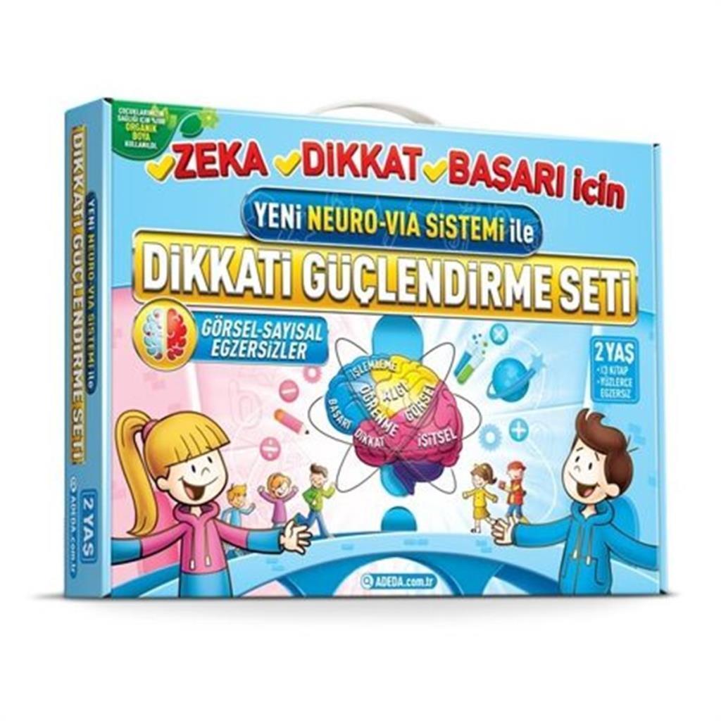Adeda Neuro Via Sistemi ile Dikkat Güçlendirme Seti 3 Kitap 2 Yaş