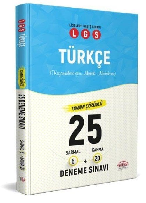 Editör 8.Sınıf Lgs Türkçe Deneme 25 Li 5+20