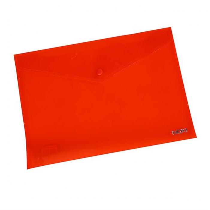 Noki Çıtçıtlı Dosya A4 Şefaf Kırmızı 3101-080