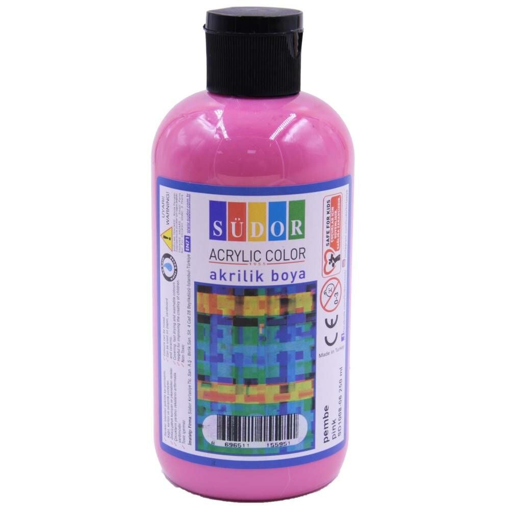 Südor Akrilik Boya 250 Ml Pembe Sd1008-06