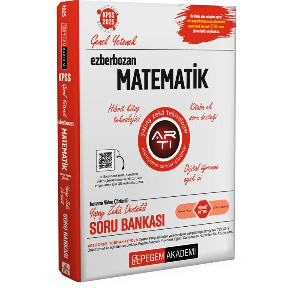 Pegem 2025 KPSS GY Ezberbozan Matematik Soru Bankası