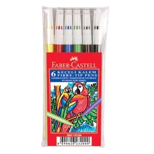 Faber Castell Keçeli Kalem 6 Renk Yıkanabilir 155106