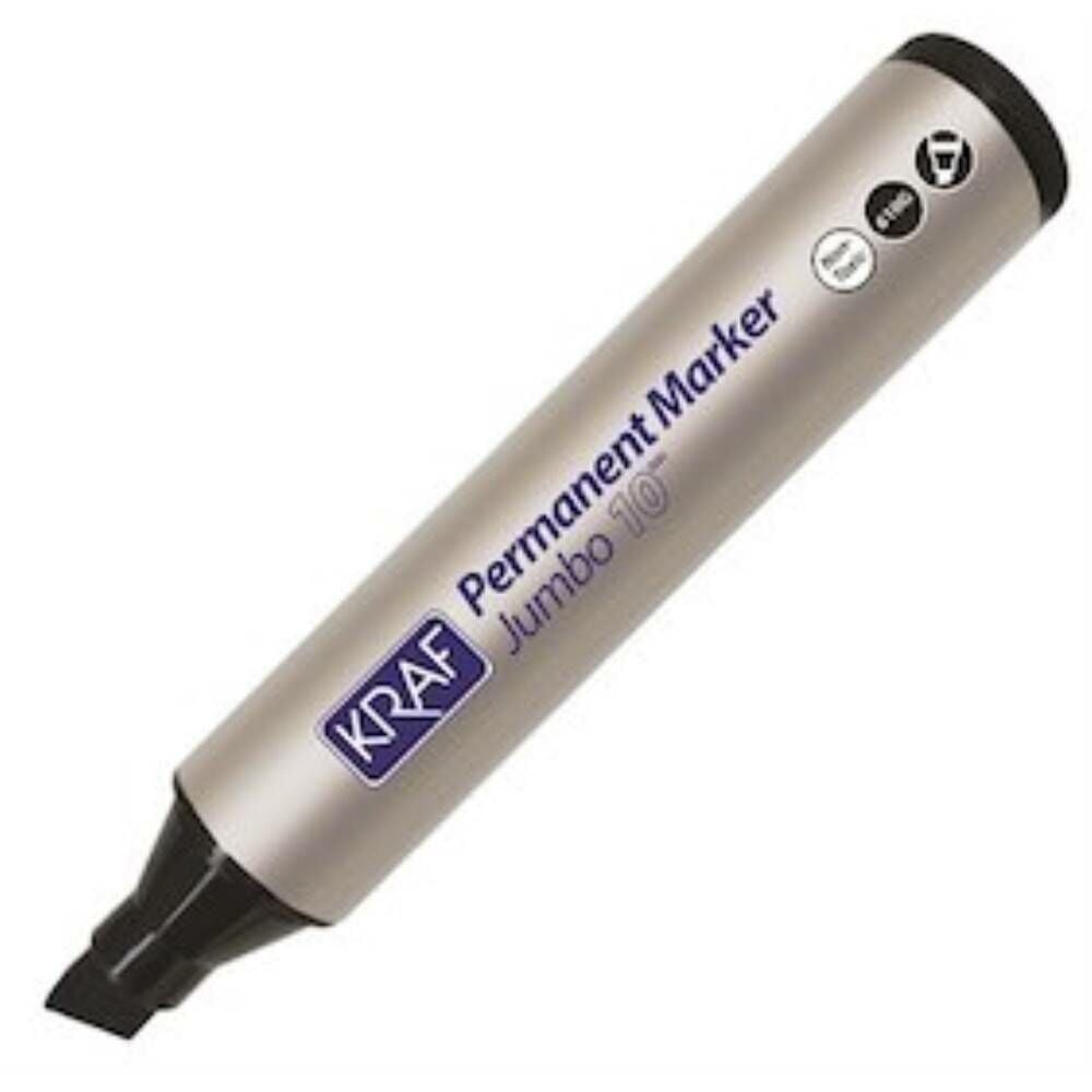 Kraf Permanent Markör Jumbo 10Mm 610G Siyah