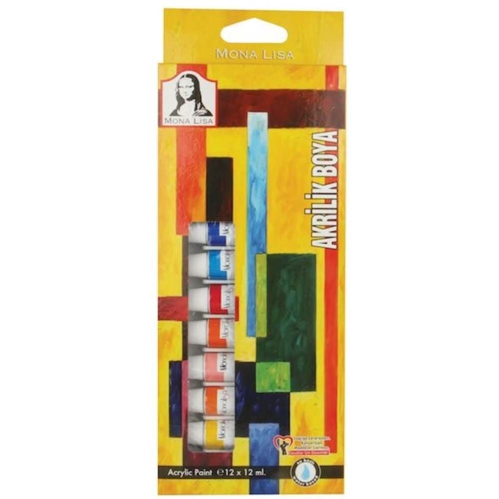 Südor Akrilik Boya Set Tüp Monalisa 12X12 Ml Sd125