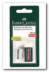 Faber Castell Silgi ve Metal Kalemtraş 2 li Blister 185685