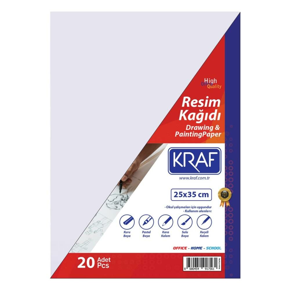 Kraf Resim Kağıdı 25X35cm 20 Li