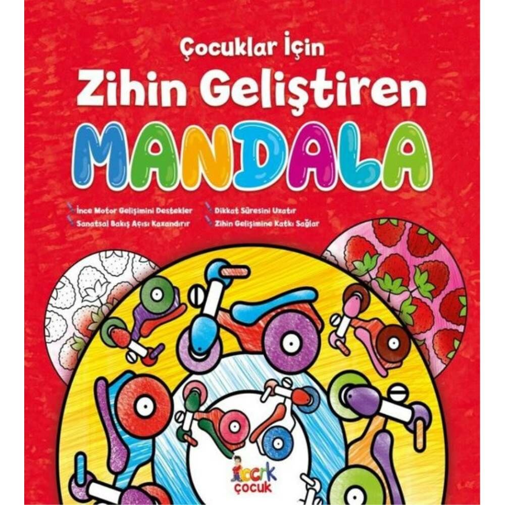 Çocuklar İçin Zeka Geliştirin Boyama Mandala Kitabı