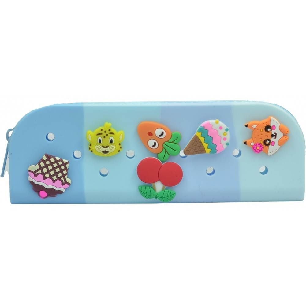 Taros Unic Color Rainbow Süslü Delikli Silikon Kalem Çantası 7690