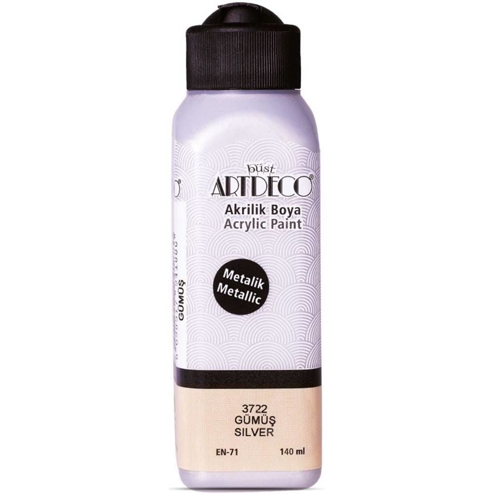 Artdeco Akrilik Boya Metalik 140 Ml Gümüş Y-071R-3722