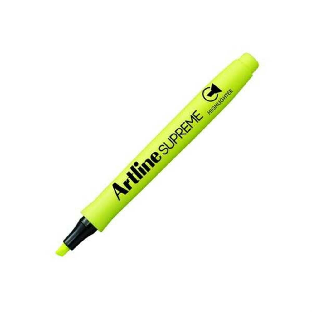Artline Supreme Kesik Uç 07 mm Fosforlu Kalem EPF-600 Sarı