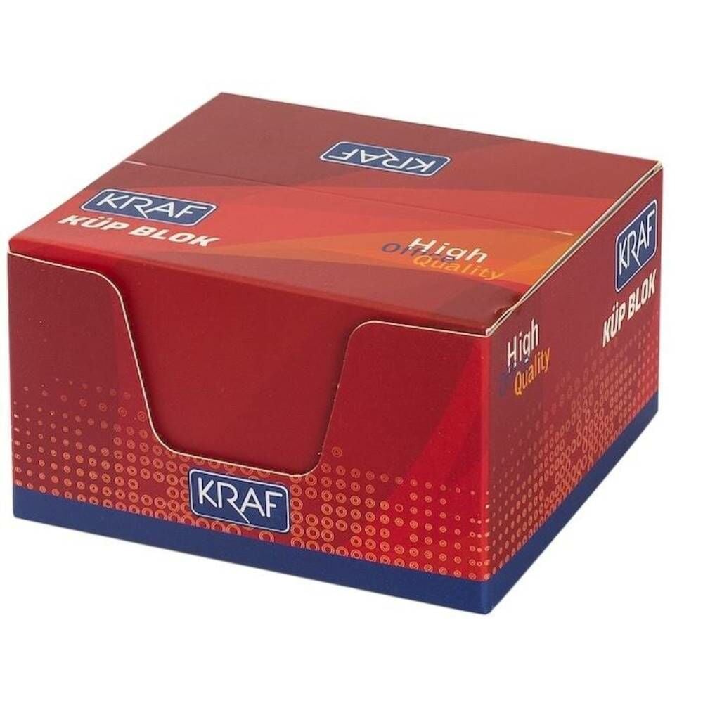 Kraf Küp Blok Beyaz 8X8cm 115G