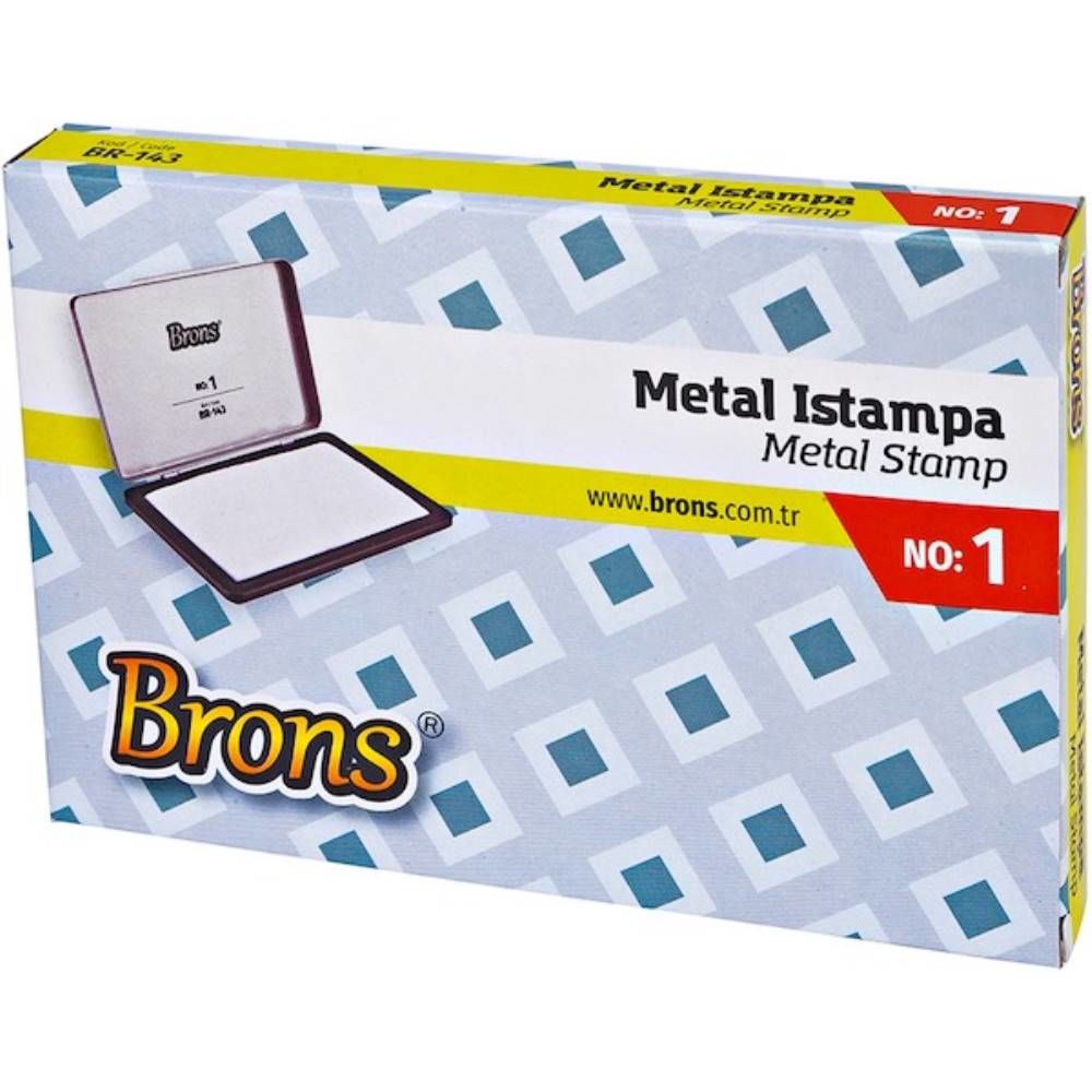 Brons Istampa No:1 Metal 9X14 Cm Br-143