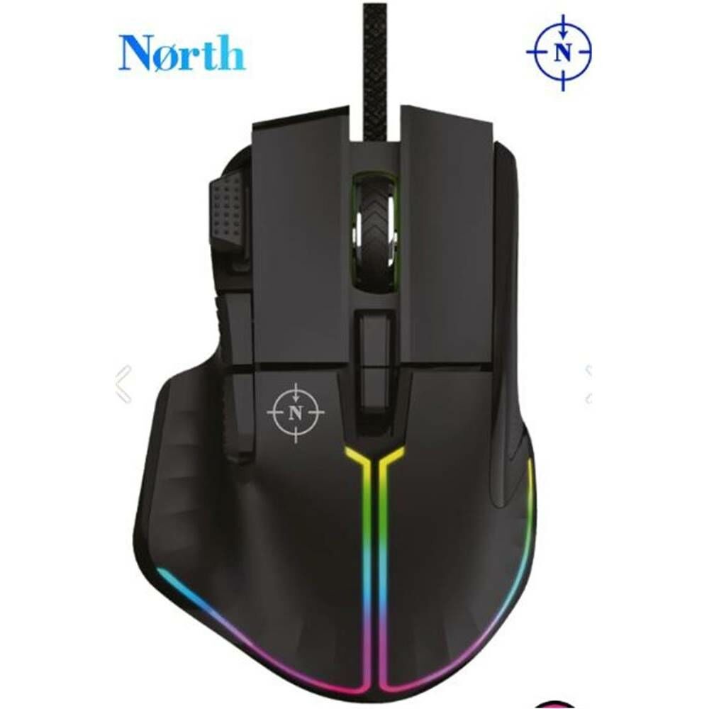 North Ragnarok RGB 12,800 DPI Profesyonel Makrolu Oyuncu Mouse