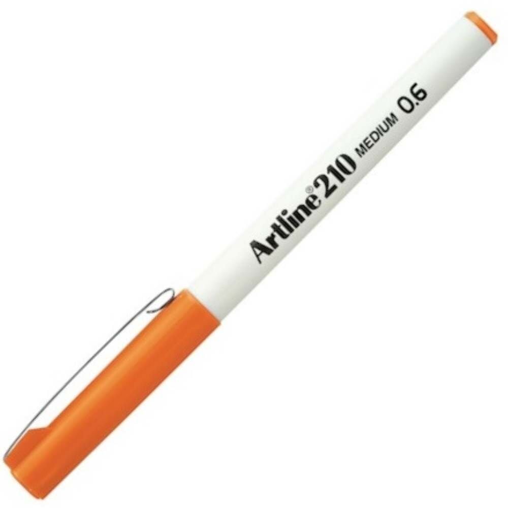 Artline 210N 06 mm Turuncu Keçe Uçlu Yazı Kalemi