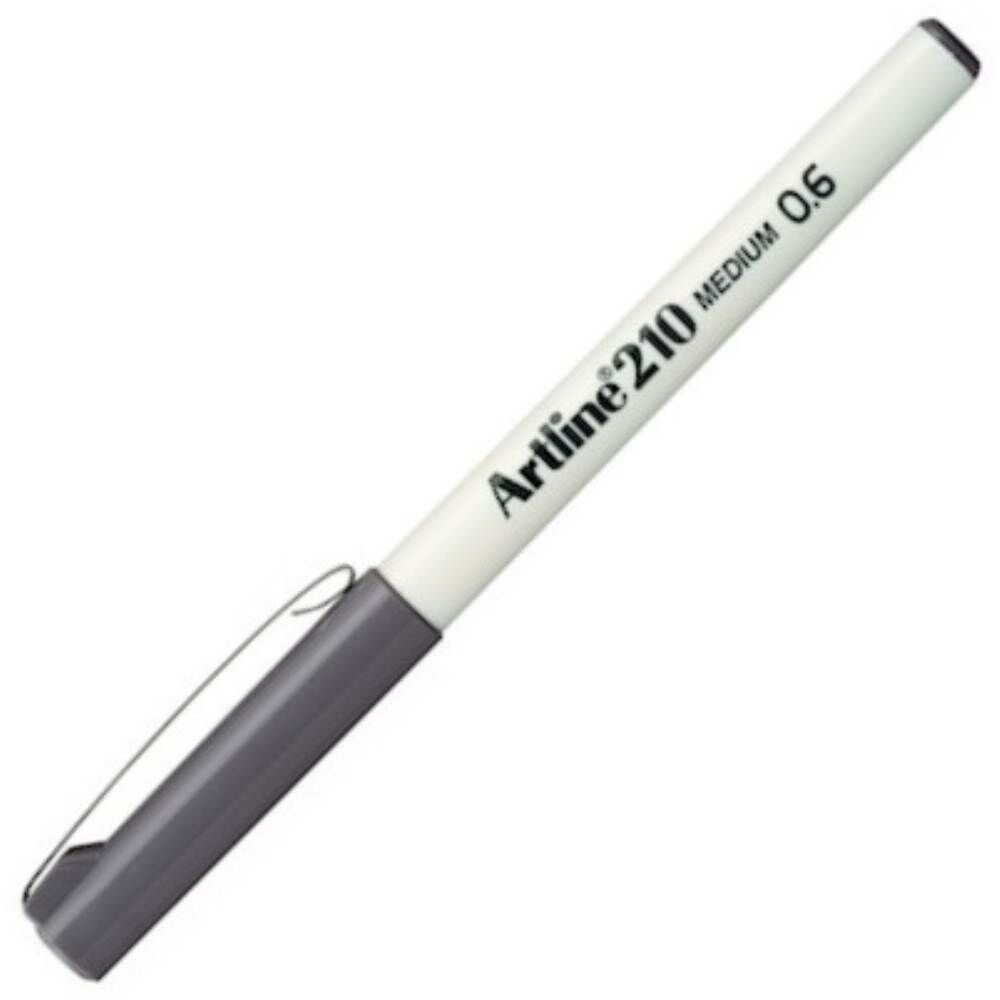 Artline 210N 06 mm Gri Keçe Uçlu Yazı Kalemi