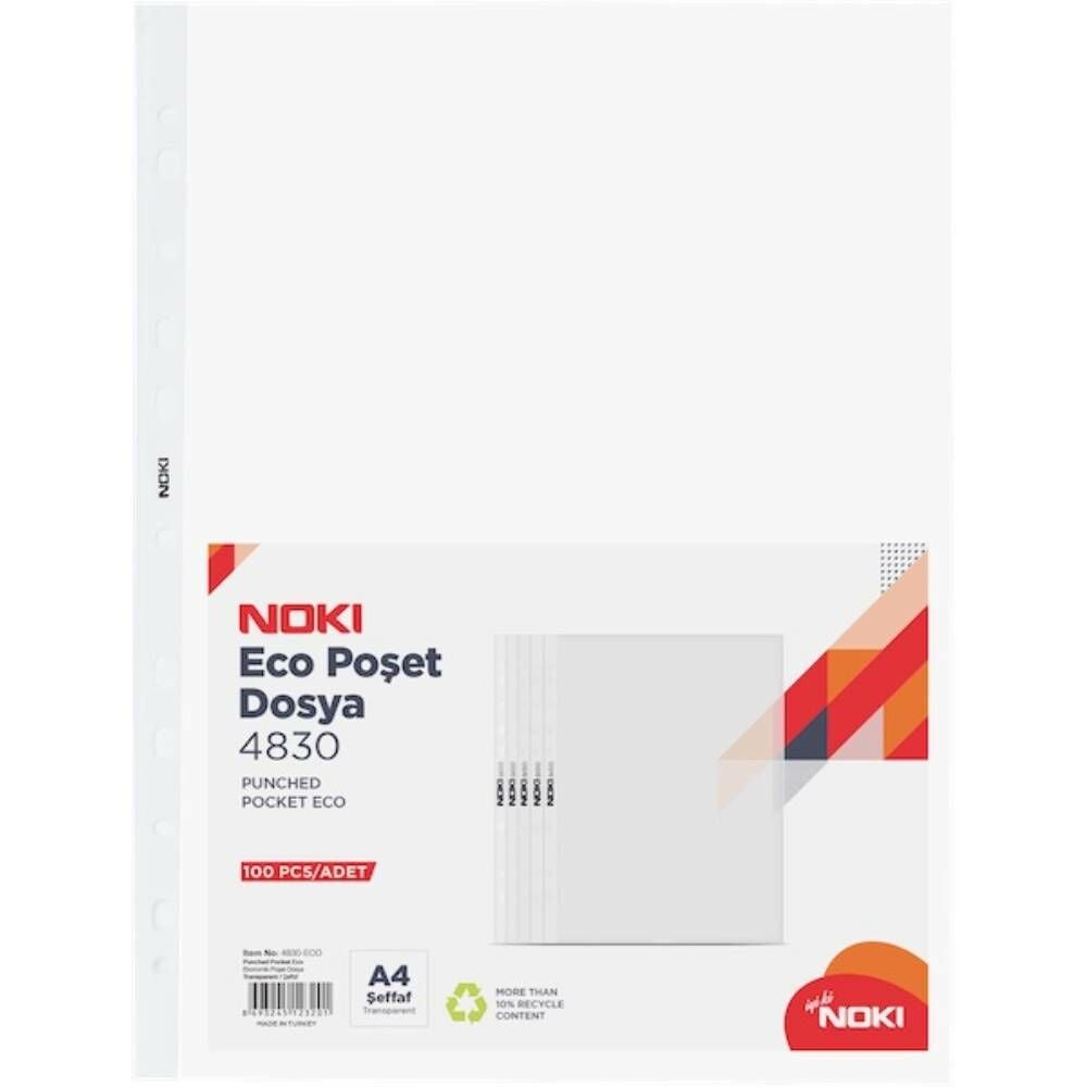 Noki Poşet Dosya Eco 100 Lü 4830-Eco