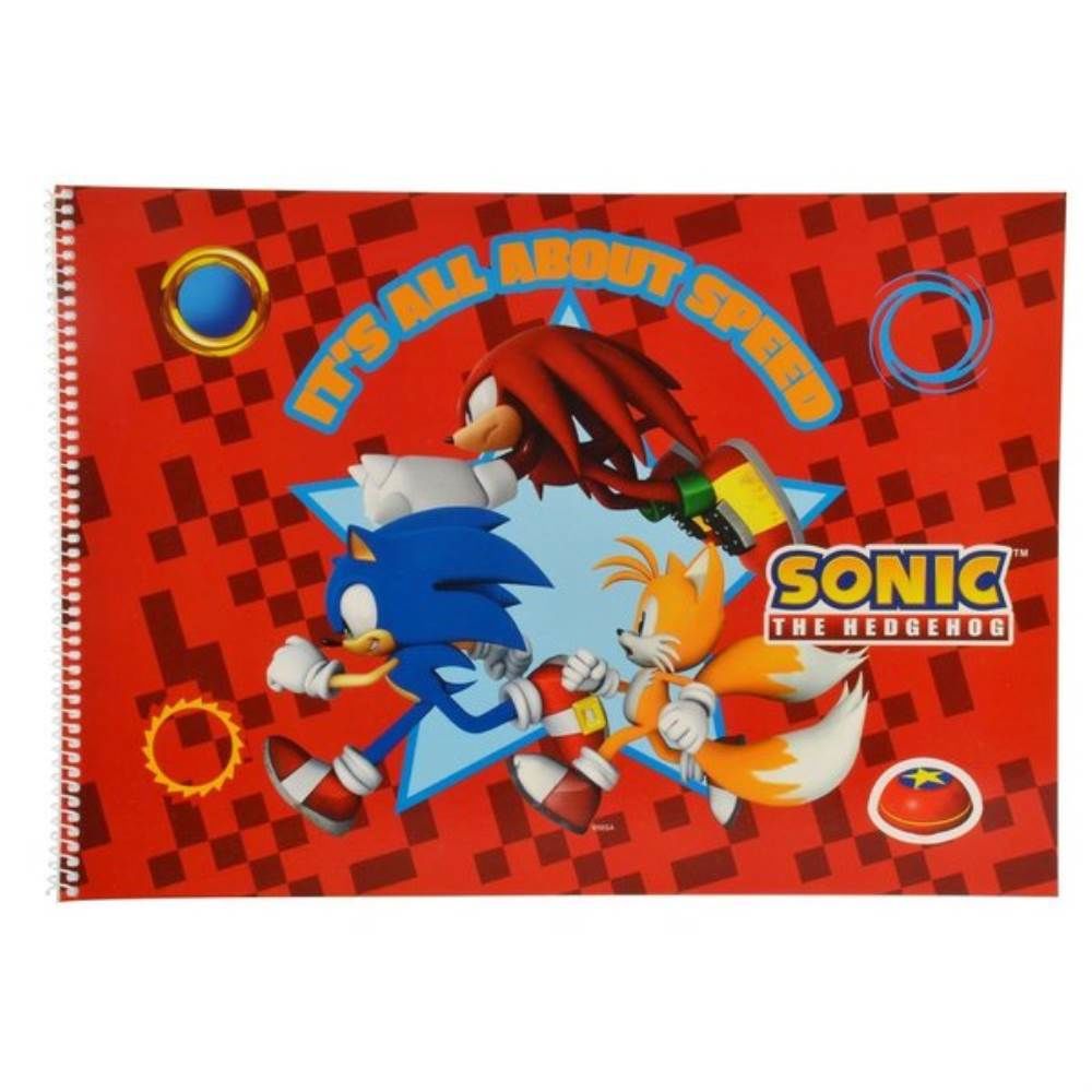 Sonic 24x34 15 Yaprak Spiralli Resim Defteri 570745