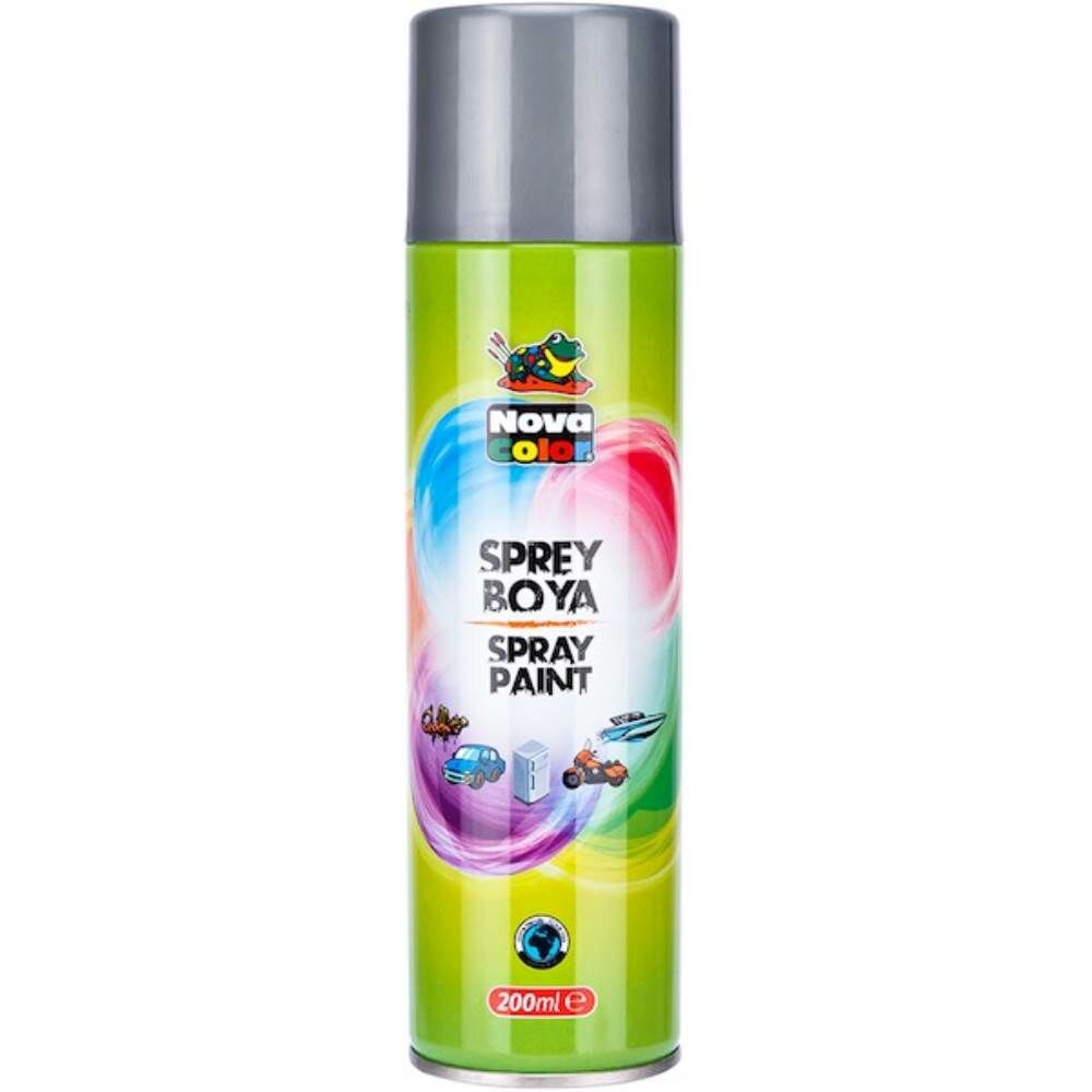 Nova Color Sprey Boya 200 ml Gümüş NC-812