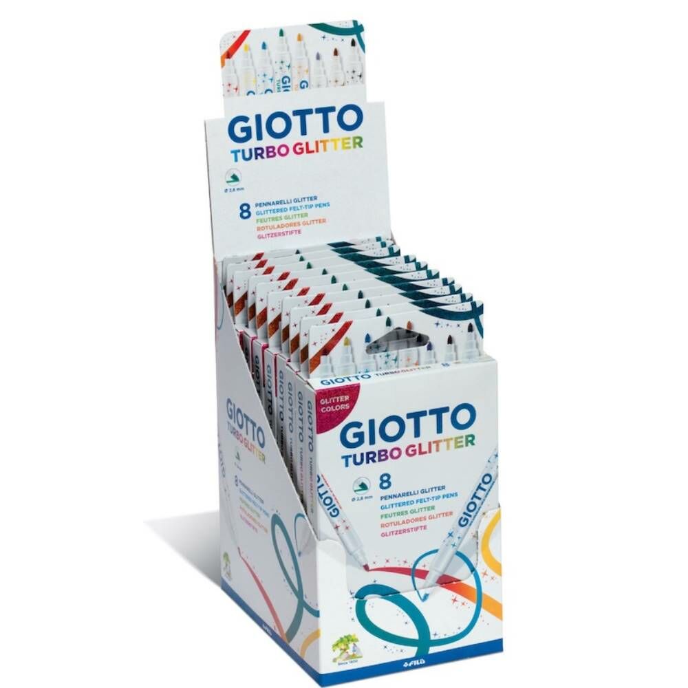 Gıotto Keçeli Kalem Turbo Glıtter 8 Li Askılı Paket 425800