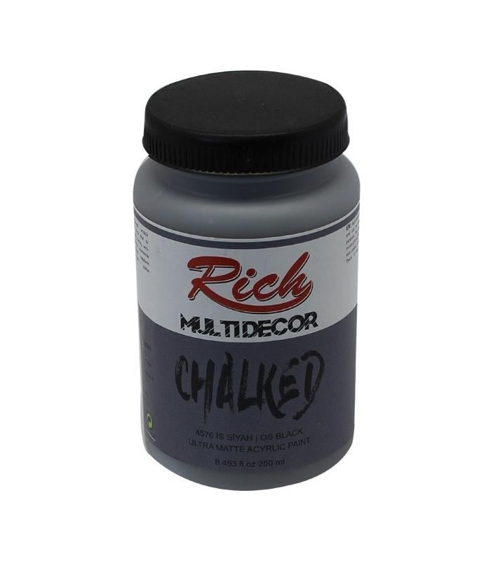 Rich Multi Decor Chalked Akrilik Boya 250 cc İs Siyahı 250-4576