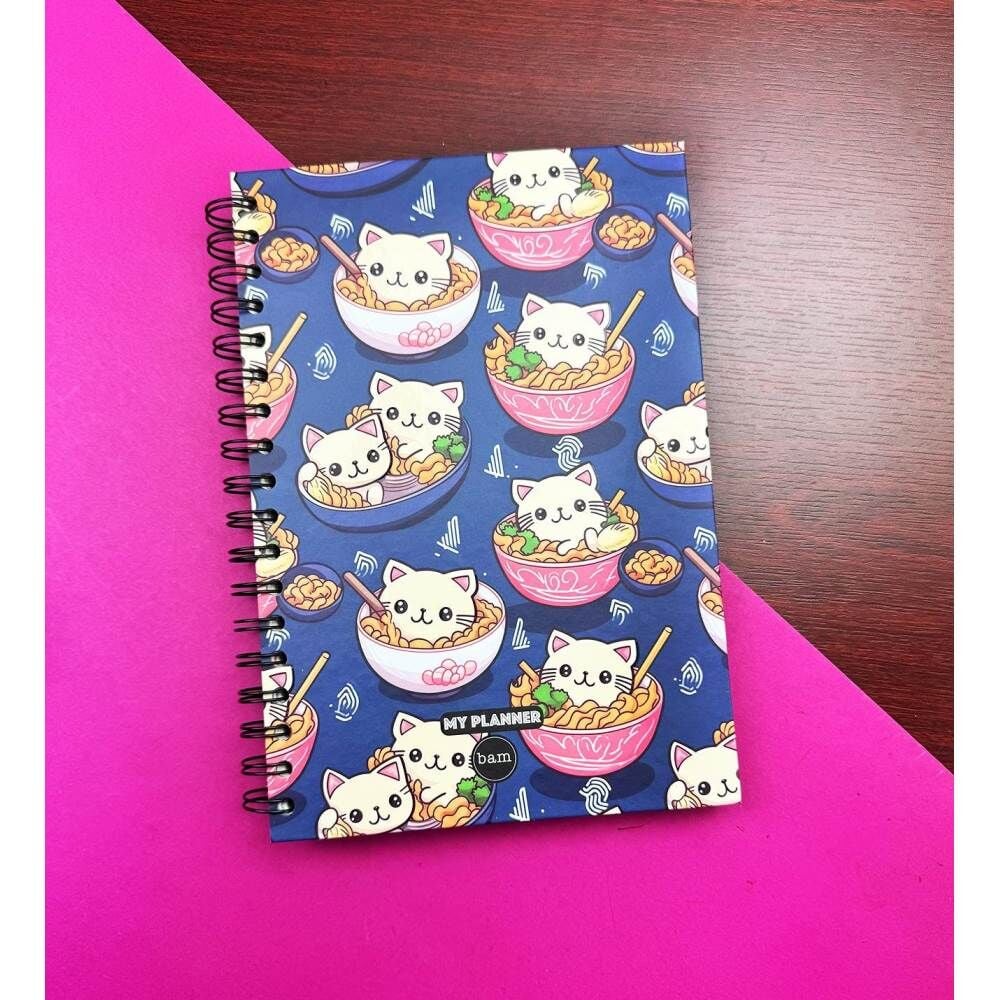 Kedi Noodle Tasarımlı Konuşan Ajanda