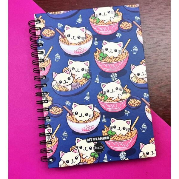 Kedi Noodle Tasarımlı Konuşan Ajanda