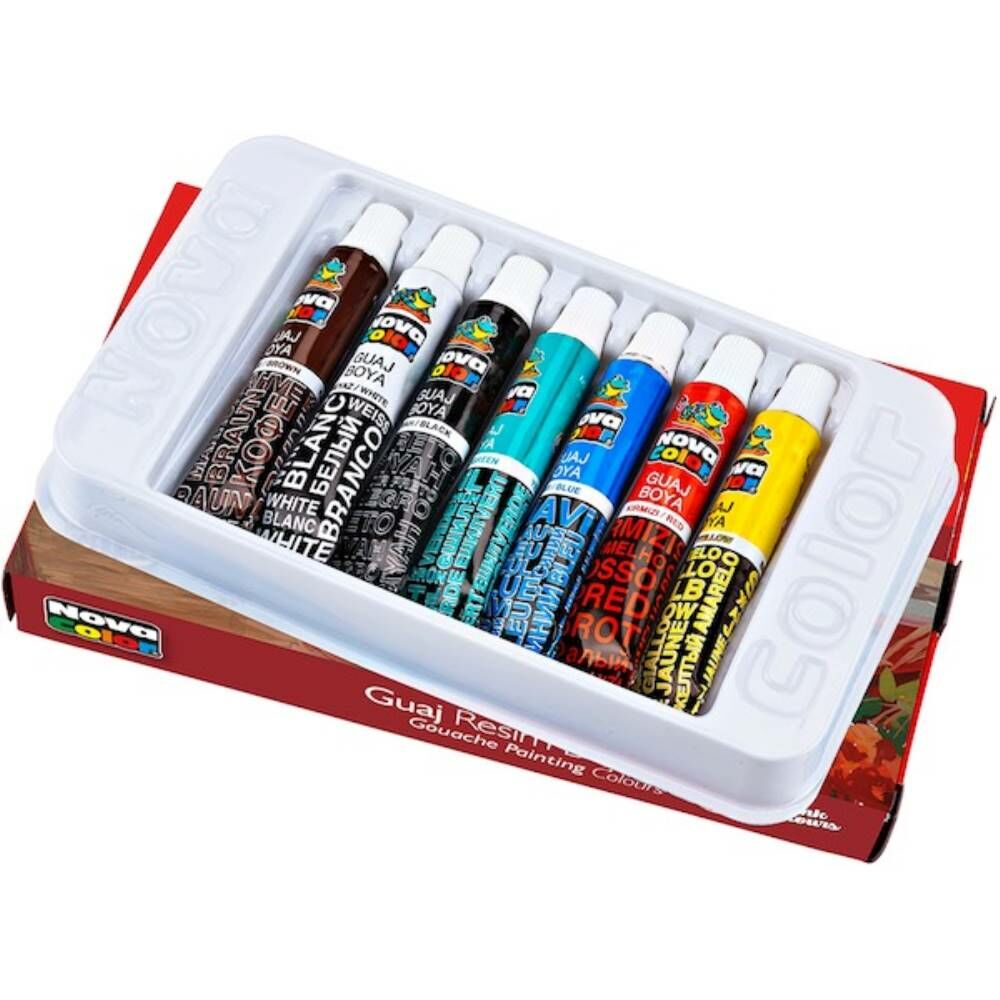 Nova Color Guaj Boya Tüp Set 12 Ml 7 Li Nc-101