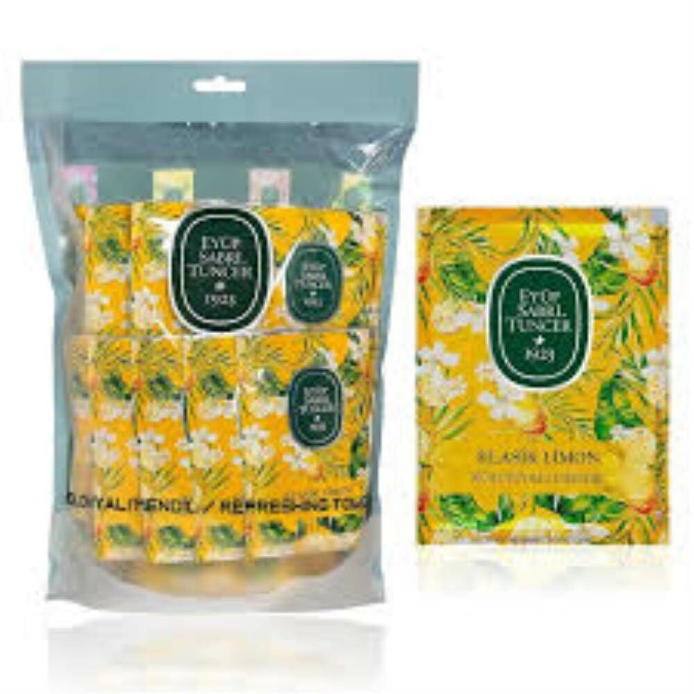 Eyüp Sabri Tuncer 50li Mendil Klasik Limon Kolonyalı (9,3 x 12,5) Doypack