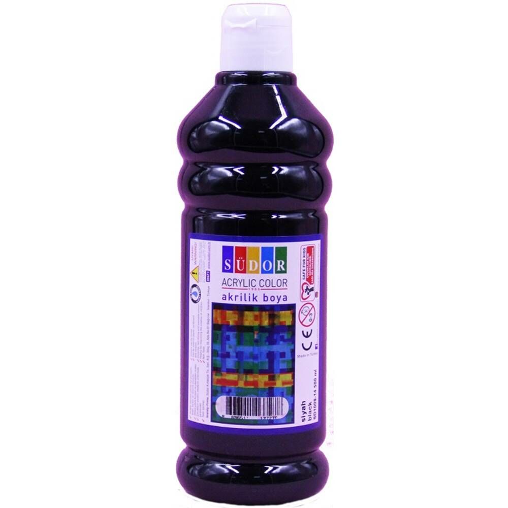 Südor Akrilik Boya 500 Ml Siyah Sd1009-14