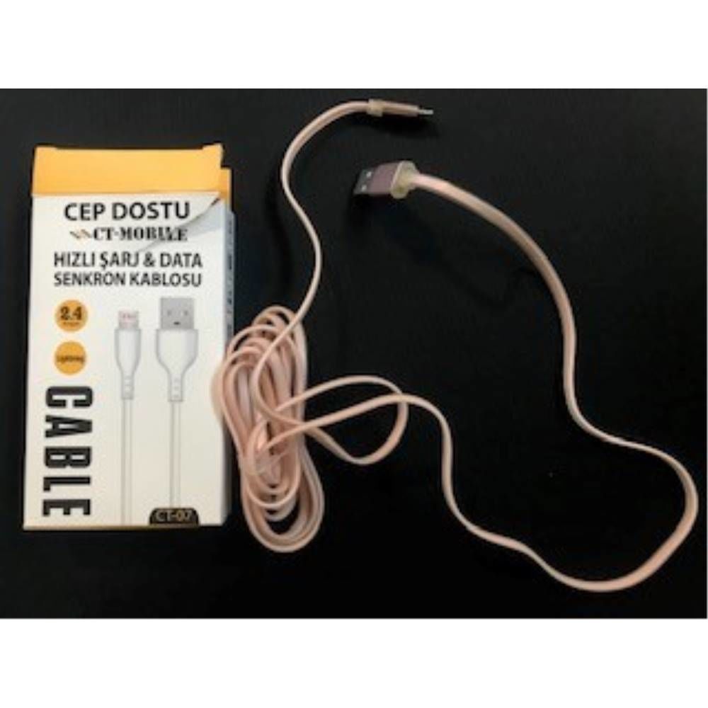 Dataline Ct-07 2.4a Lightning Data Kablosu Hızlı Şarj 1,5mt