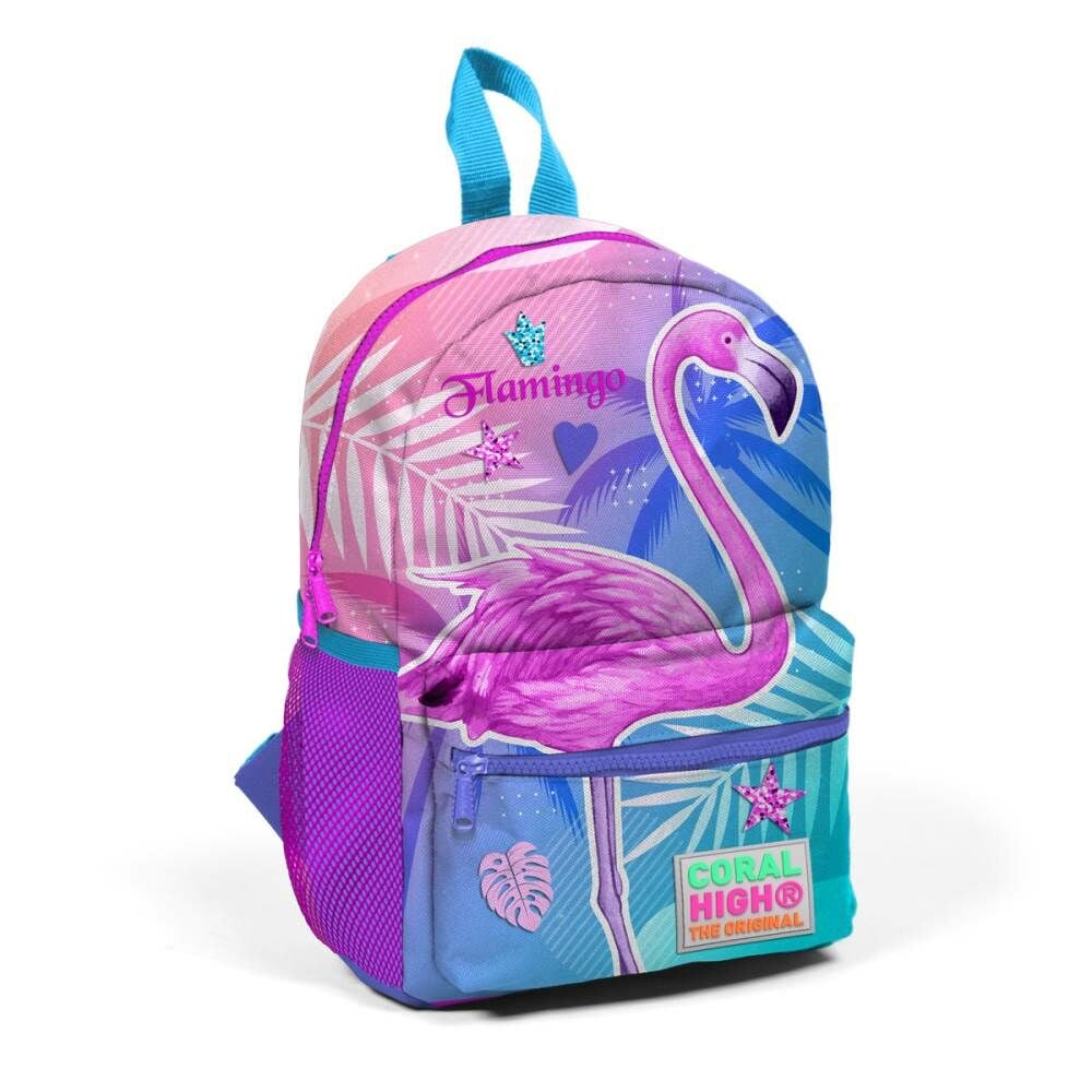 Coral High Ana Okulu Çantası Açık Mavi Flamingo 23505