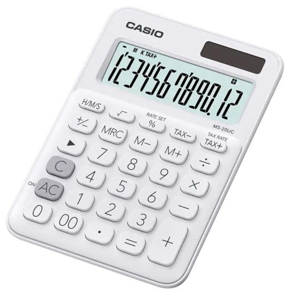 Casıo Hesap Makinesi Masaüstü Ms-20Uc-We 12 Hane