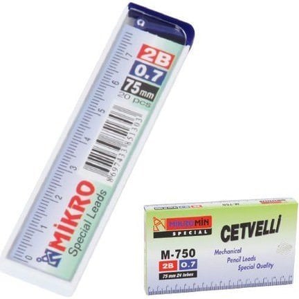 Mikro Cetvelli Min 05 mm 2B 75 mm M-750