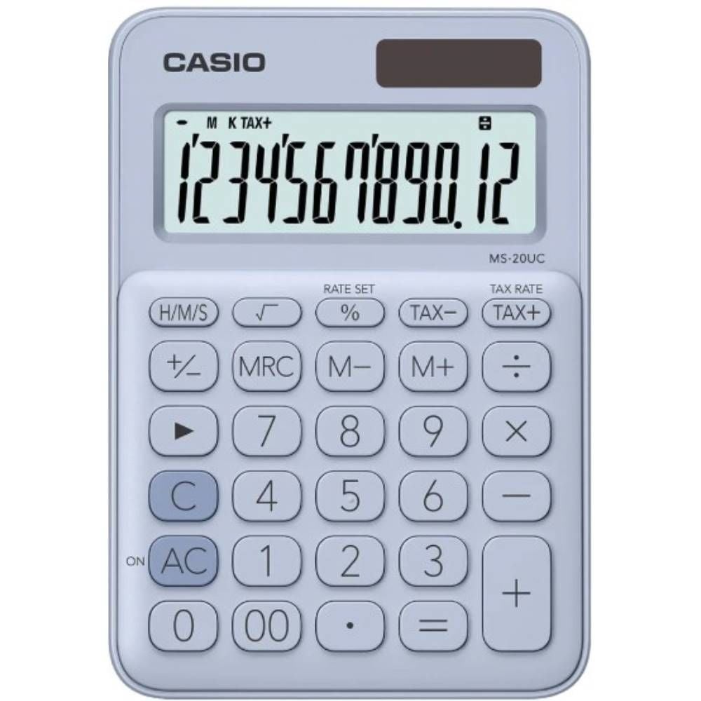 Casıo Hesap Makinesi Masaüstü Ms-20Uc-Lb 12 Hane