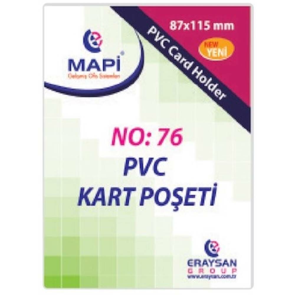 Mapi Kart P.Pvc No:76 87X115 Dikey 100 Lü 9101039