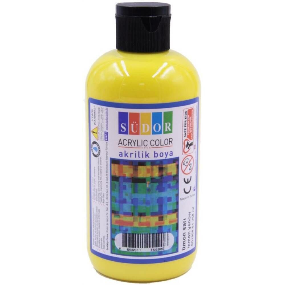 Südor Akrilik Boya 250 Ml Limon Sarı Sd1008-01