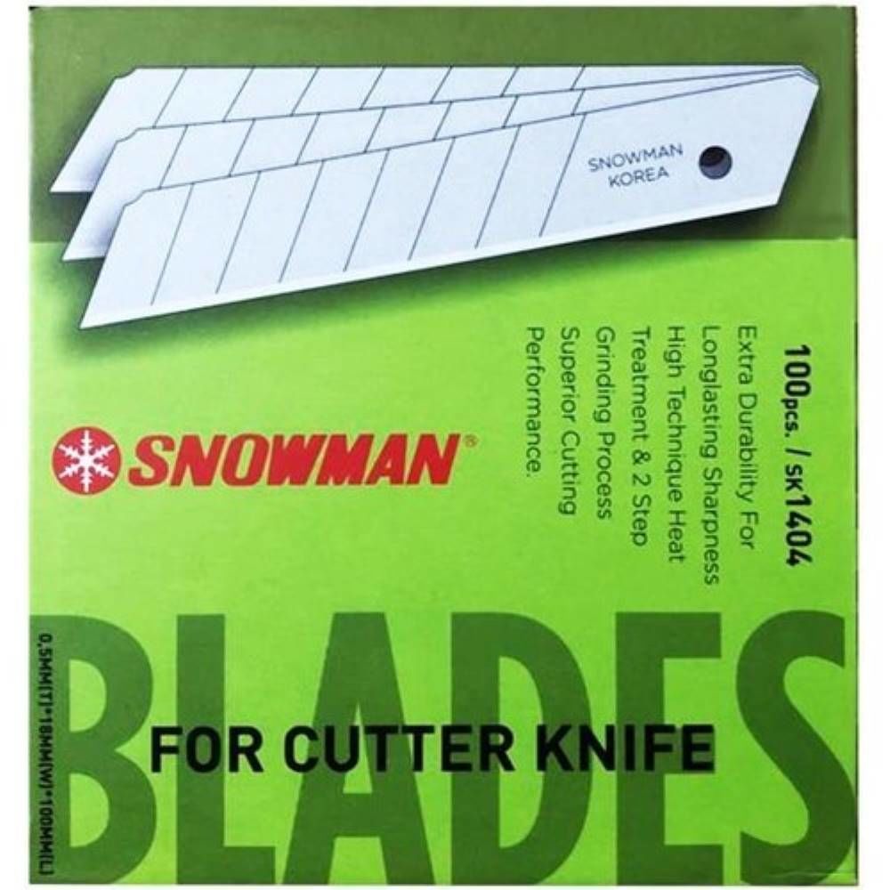 Snowman Maket Bıçağı Yedeği Geniş 100 Lü Sk1404