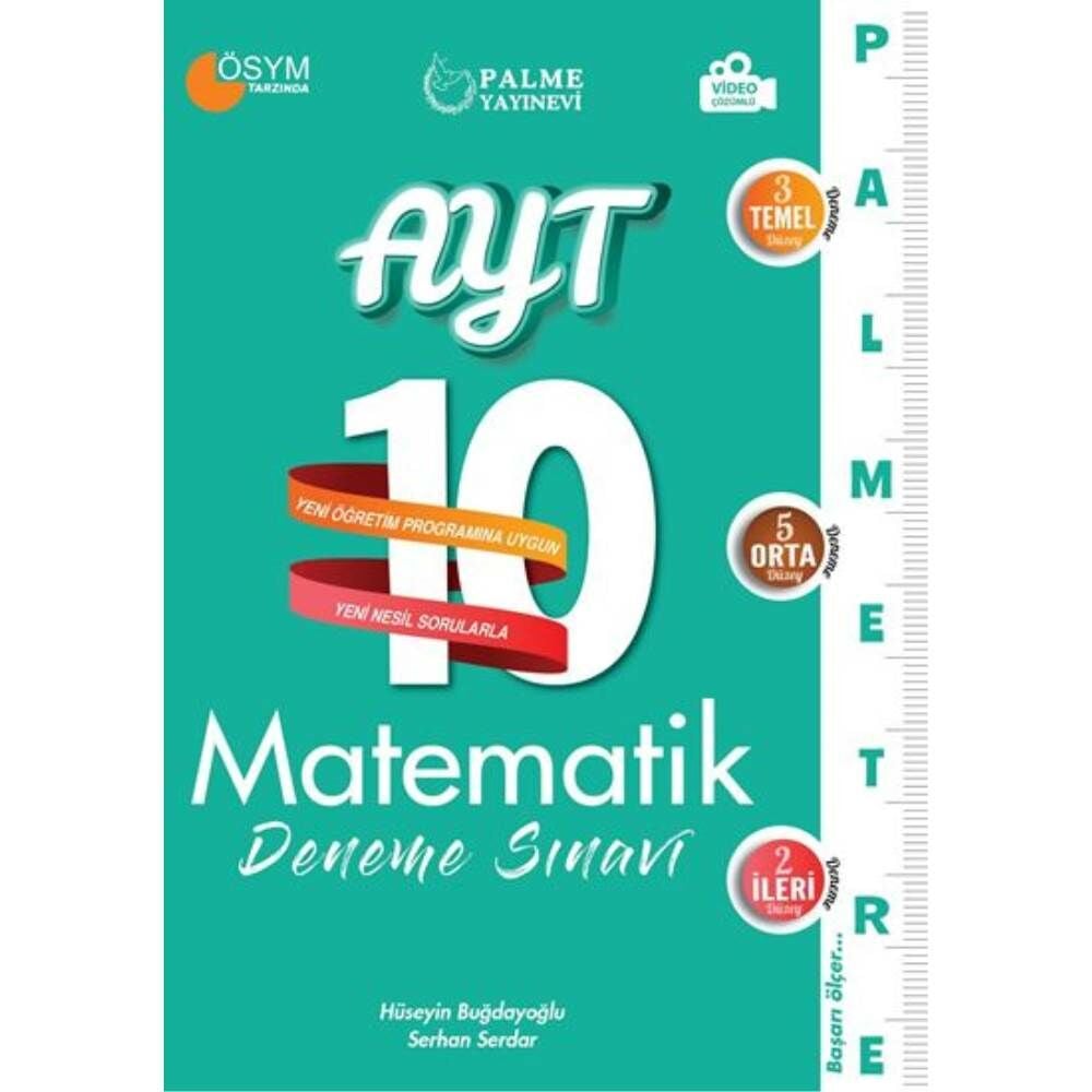 Palme AYT Matematik 10 Deneme Sınavı
