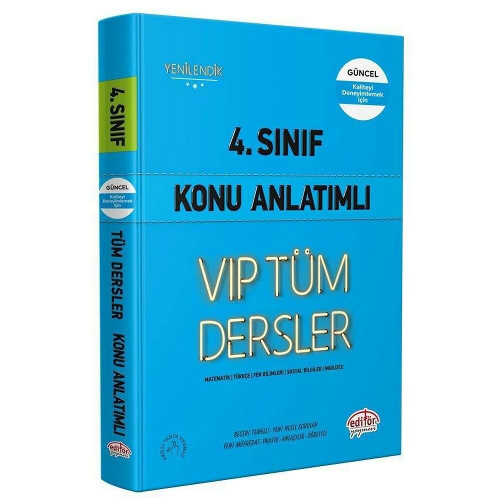 Editör 4.Sınıf Tüm Dersler Konu Anlatım