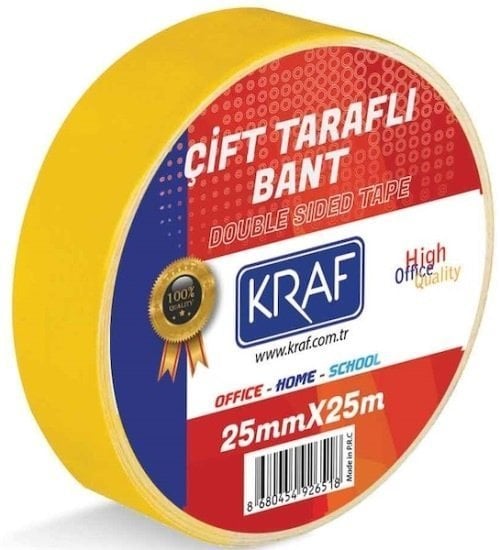 Kraf Çift Taraflı Bant 25 mm x 25 mt 2525G