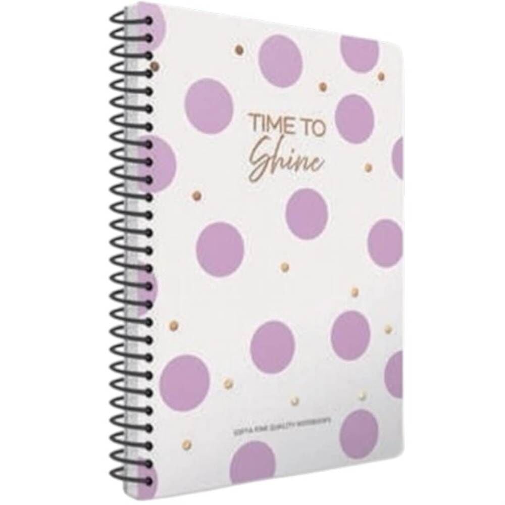 Time A4 80 Yaprak Çizgili PP Kapak Spiralli Defter 7921