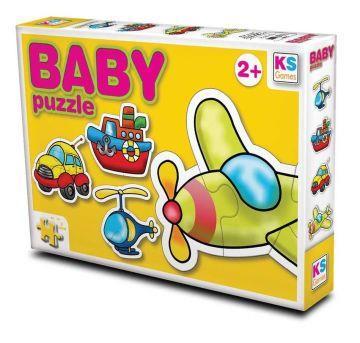 Ks Bebek Puzzle Ulaşım 4 lü 22x15 cm 2 Yaş+ 12003