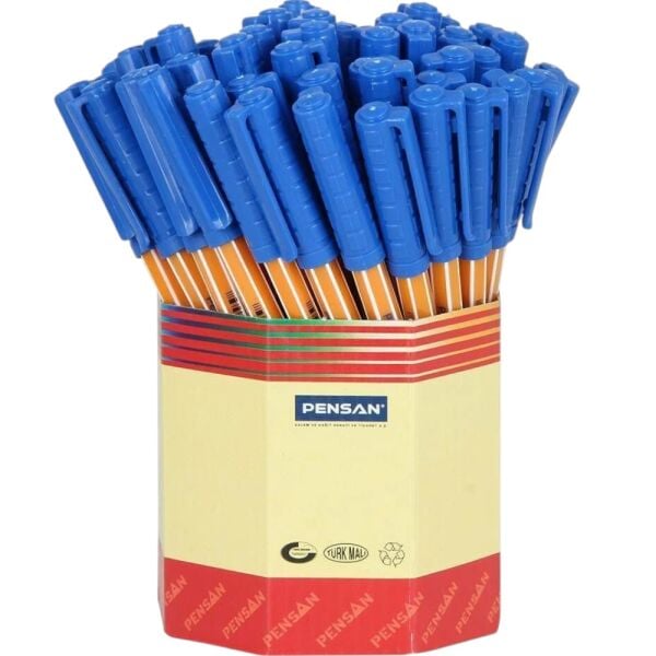Pensan Office Pen 1010 1.0 mm 60'lı Mavi Tükenmez Kalem