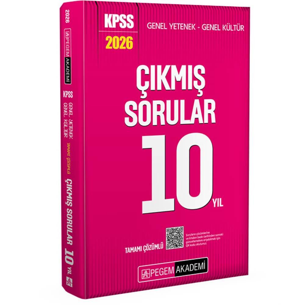 Pegem 2026 KPSS GY GK Son 10 Yıl Çıkmış Sorular